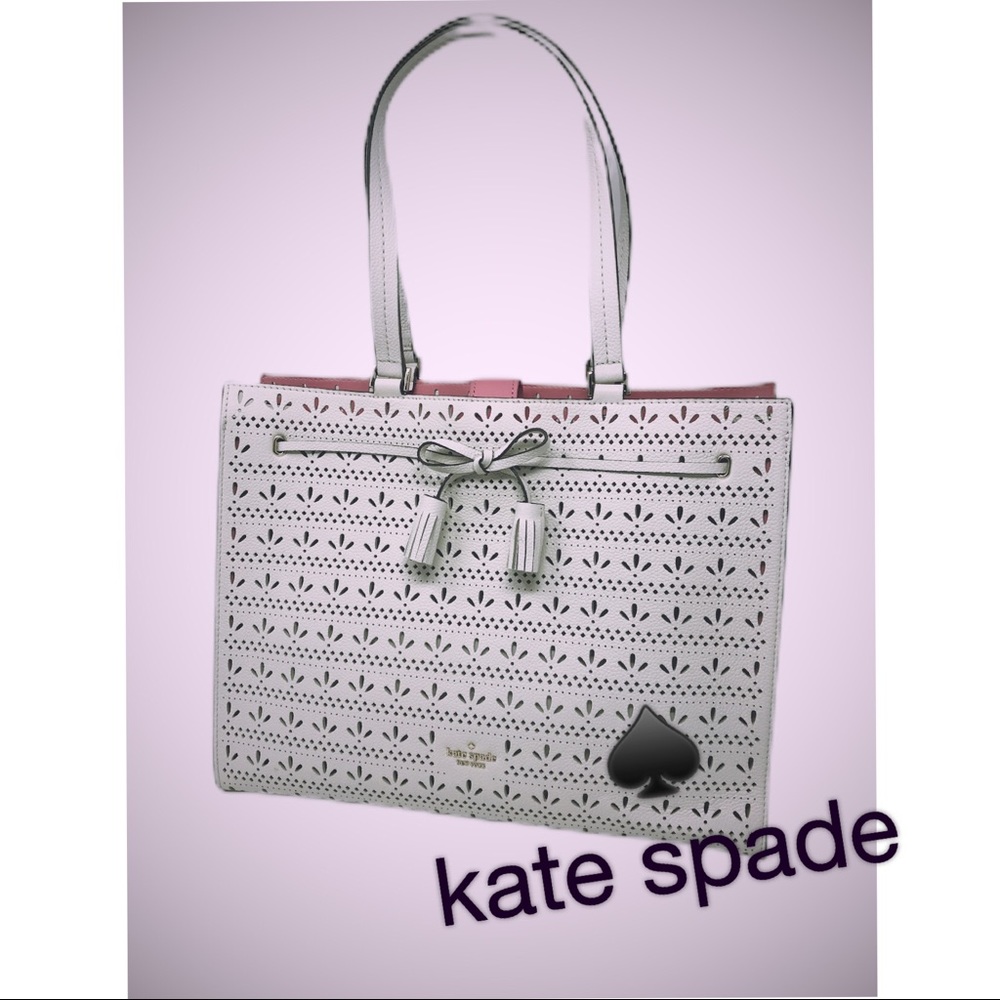 Kate Spade Laser Cut Bow Tie Tote